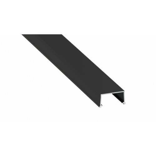 LED Labs LED profil LUMINES Fixo lakkozott fekete 1 m
