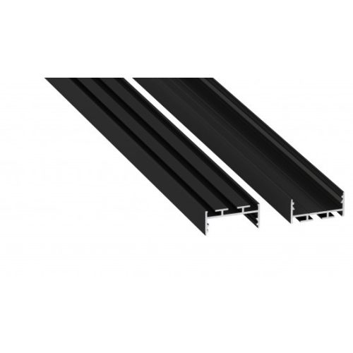 LED Labs LED profil LUMINES aria fekete eloxált 2,02 m