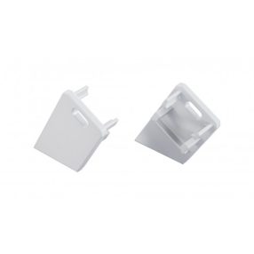 LUMINES ALU End cap Sono white lacquered left with a hole LUMINES ALU End cap Sono white lacquered left with a hole