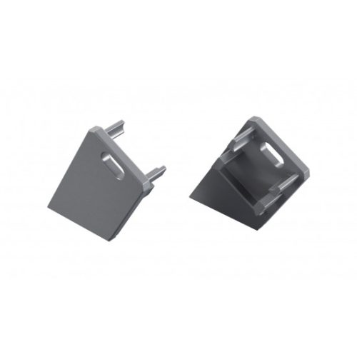 LUMINES ALU End cap Sono silver anodized left with a hole