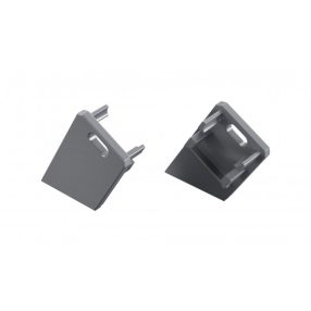 LUMINES ALU End cap Sono silver anodized right with a hole LUMINES ALU End cap Sono silver anodized right with a hole