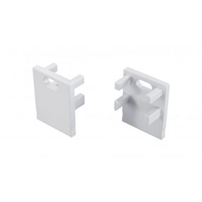 LUMINES ALU End cap Bruno white lacquered with a hole LUMINES ALU End cap Bruno white lacquered with a hole