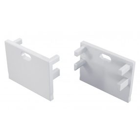 LUMINES ALU End cap Motta white lacquered with a hole LUMINES ALU End cap Motta white lacquered with a hole