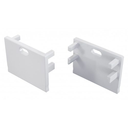 LUMINES ALU End cap Motta white lacquered with a hole