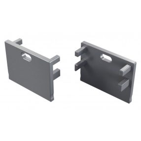 LUMINES ALU End cap Motta silver anodized with a hole LUMINES ALU End cap Motta silver anodized with a hole