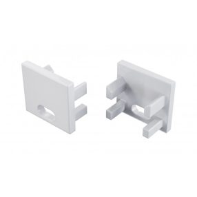 LUMINES ALU End cap CANTO/VIGO white lacquered with a hole LUMINES ALU End cap CANTO/VIGO white lacquered with a hole