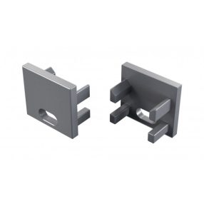 LUMINES ALU End cap CANTO/VIGO silver anodized with a hole LUMINES ALU End cap CANTO/VIGO silver anodized with a hole