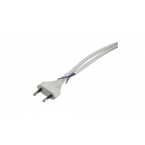 Cable 2x0.75mm 230V 1.8m, white + plug