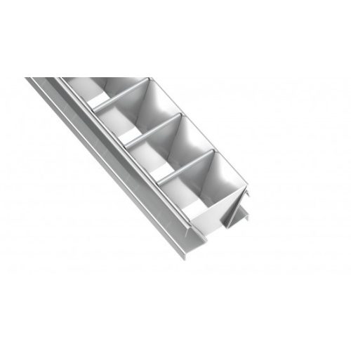 LED Labs LUMINES DOUBLE RASTER ezüst 1 m