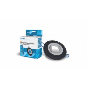 Ceiling lighting point fitting GIRO glass round black Ceiling lighting point fitting GIRO glass round black