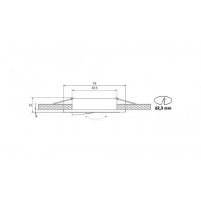 Ceiling lighting point fitting GIRO glass round black Ceiling lighting point fitting GIRO glass round black