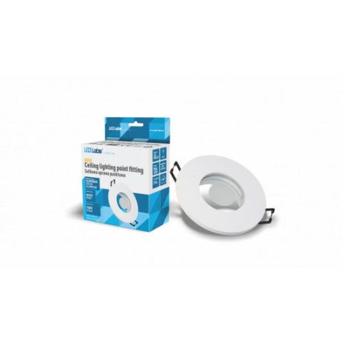 Ceiling lighting point fitting Aqua cast round Fixted white