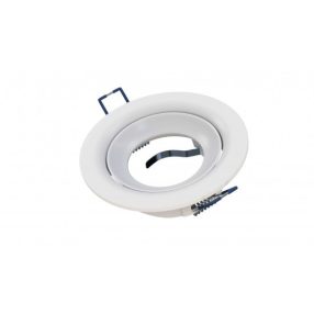 Ceiling lighting point fitting LUCA cast round adjustable matt white   Ceiling lighting point fitting LUCA cast round adjustable matt white