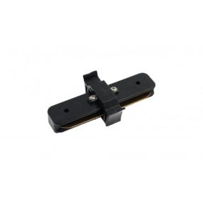 Connector for 1f busbars, straight, black Connector for 1f busbars, straight, black