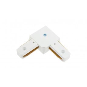 Connector for busbars 1f, angular, white Connector for busbars 1f, angular, white