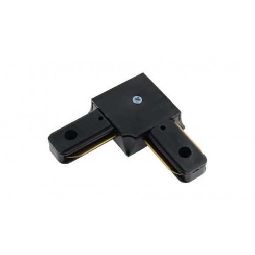 Connector for busbars 1f, angular, black