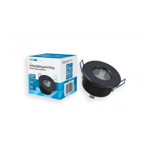 Ceiling lighting point fitting LISA cast round Fixted black Ceiling lighting point fitting LISA cast round Fixted black