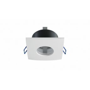 Ceiling lighting point fitting XANA cast square Fixted white, IP44   Ceiling lighting point fitting XANA cast square Fixted white, IP44