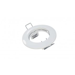 Ceiling lighting point fitting ROKA cast round Fixted white Ceiling lighting point fitting ROKA cast round Fixted white