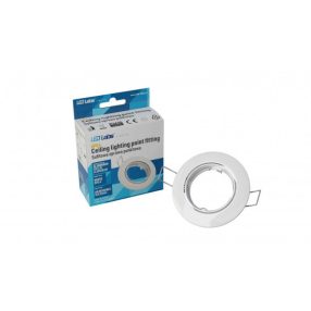 Ceiling lighting point fitting OPRA cast round adjustable white   Ceiling lighting point fitting OPRA cast round adjustable white