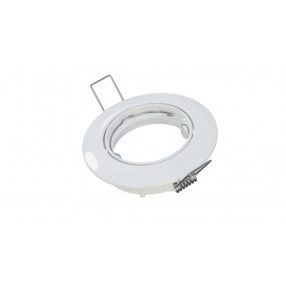 Ceiling lighting point fitting OPRA cast round adjustable white   Ceiling lighting point fitting OPRA cast round adjustable white