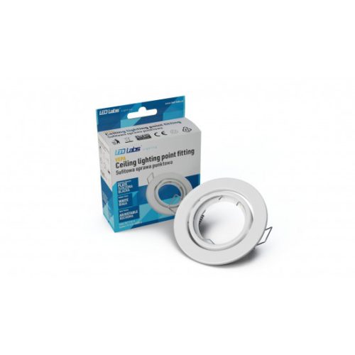 Ceiling lighting point fitting VEPA round adjustable white