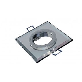Ceiling lighting point fitting RIA glass square white - transparent   Ceiling lighting point fitting RIA glass square white - transparent