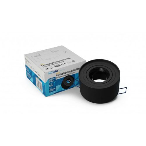 Ceiling lighting point fitting CLEO round black