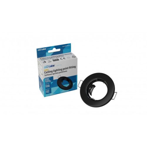 Ceiling lighting point fitting SARA round Fixted black