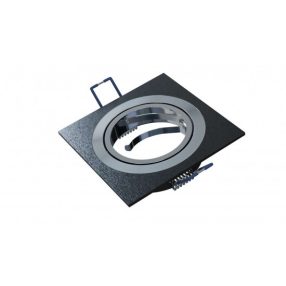 Ceiling lighting point fitting GABI square adjustable black brushed   Ceiling lighting point fitting GABI square adjustable black brushed