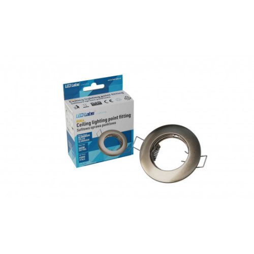 Ceiling lighting point fitting ROKA cast round Fixted satin