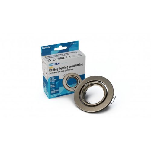 Ceiling lighting point fitting VEPA round adjustable satin