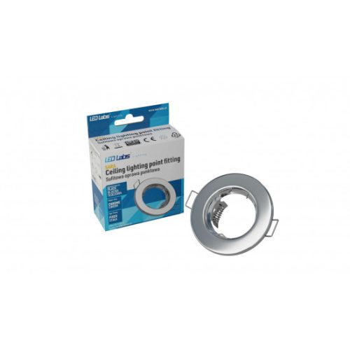 Ceiling lighting point fitting SARA round Fixted chrome