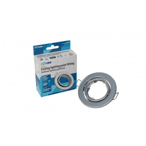 Ceiling lighting point fitting VEPA round adjustable chrome