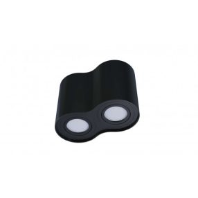 Ceiling spotlight fixture SPOT LENO 2x round black Ceiling spotlight fixture SPOT LENO 2x round black