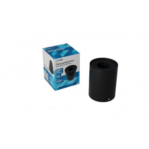 Ceiling spotlight fixture SPOT TUBE round black