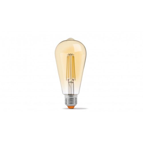 LED source E27 6W ST64 Filament DIM Amber WW
