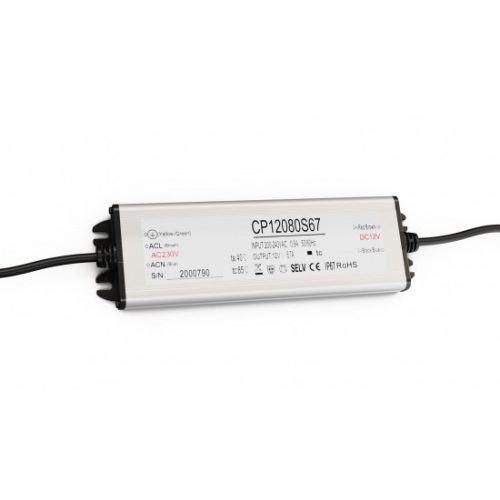 12V 80W IP67 V2 metal case power supply