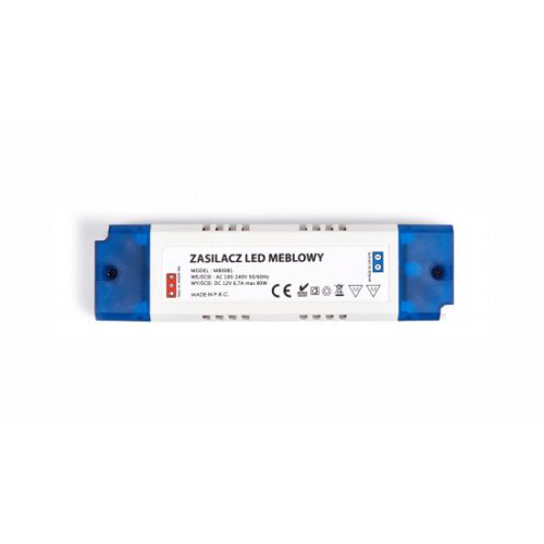 12V 80W 6,7A IP20 plastic case power supply