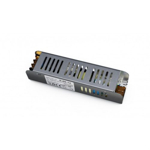 12V 60W IP20 5A enclosed power supply, SLIM