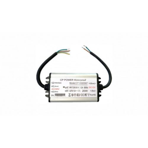 12V 20W IP67 V2 metal case power supply