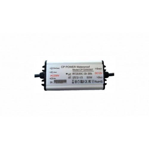 12V 50W IP67 V2 metal case power supply