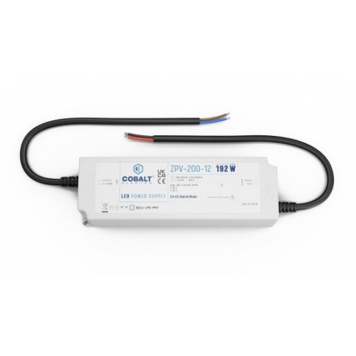CobaltElectro 192W 12V IP67 ZPV LED power supply