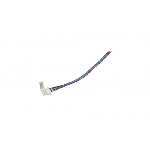 RGB LED tape connector 10mm - 1 side latch, wired