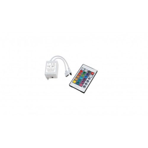 RGB controller for 3x2A 12V LED strips + IR remote control