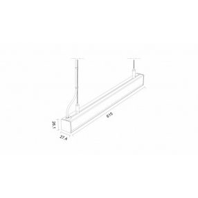 LUMINES DILEDA Linear LED Luminaire - silver anodized - 4000K - 60cm   LUMINES DILEDA Linear LED Luminaire - silver anodized - 4000K - 60cm