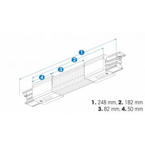 Flexible connector for 3-phase track XTS23-2, black Flexible connector for 3-phase track XTS23-2, black
