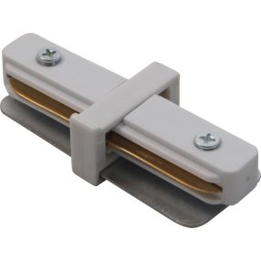 Connector for 1-phase track light rail straight (white) Connector for 1-phase track light rail straight (white)