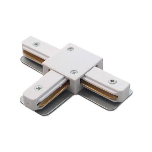 Connector for 1-phase track light rail tee (white)