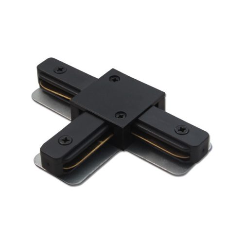 Connector for 1-phase track light rail tee (black)
